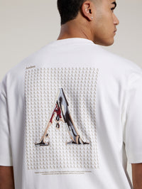 AEDEN T-SHIRT JUKE TEE OFF WHITE