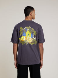 AEDEN T-SHIRT EZION TEE D-GRIJS