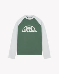 Saint Blanc SWEATER BLEND LOGO RAGLAN GROEN