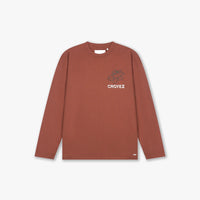 CROYEZ T-SHIRT GARDENER LONGSLEEVE T-SHIRT BORDEAUX
