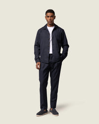 DUQUEZZI SHIRT WOOL BLEND OVERSHIRT D-BLAUW