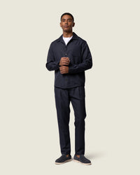 DUQUEZZI PANTALON WOOLBLEND TROUSERS D-BLAUW
