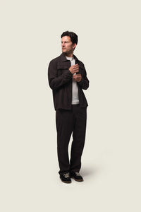 DUQUEZZI PANTALON CESARE WOOL BLEND PANTS BRUIN