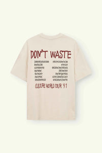 DONT WASTE CULTURE T-SHIRT JOVI BEIGE