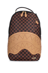 SPRAYGROUND TAS EMBOSSED CHECK BROWN BACKPACK MULTI