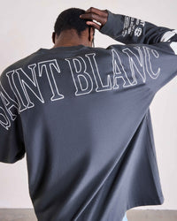 Saint Blanc SWEATER MULTI LOGO RAGLAN ZWART