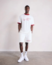Saint Blanc T-SHIRT POSTCODE SHORT  WIT