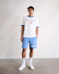 Saint Blanc T-SHIRT POSTCODE SHORT  BLAUW