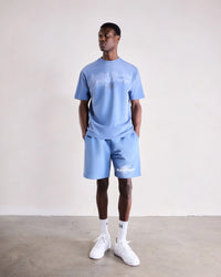Saint Blanc T-SHIRT POSTCODE T-SHIRT BLAUW
