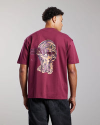 AEDEN T-SHIRT LUMA TEE BORDEAUX