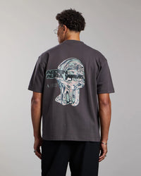 AEDEN T-SHIRT LUMA TEE GRIJS