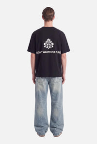 DONT WASTE CULTURE T-SHIRT AZEMARI ZWART