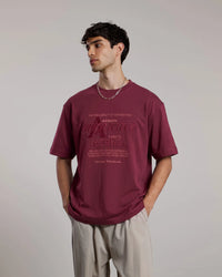 AEDEN T-SHIRT SAL TEE BORDEAUX