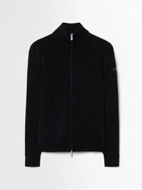RRD TRUI VELVET RAVE FULL ZIP KNIT ZWART