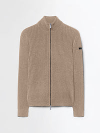 RRD TRUI VELVET RAVE FULL ZIP KNIT BEIGE