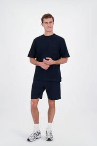 AIRFORCE T-SHIRT WOVEN T-SHIRT D-BLAUW
