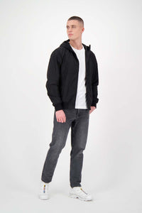 AIRFORCE JAS WAXED CRINCLE JACKET ZWART