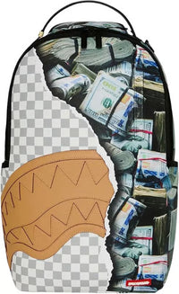 SPRAYGROUND TAS CREAM CHECK FULL OF CASH BACKPACK MULTI