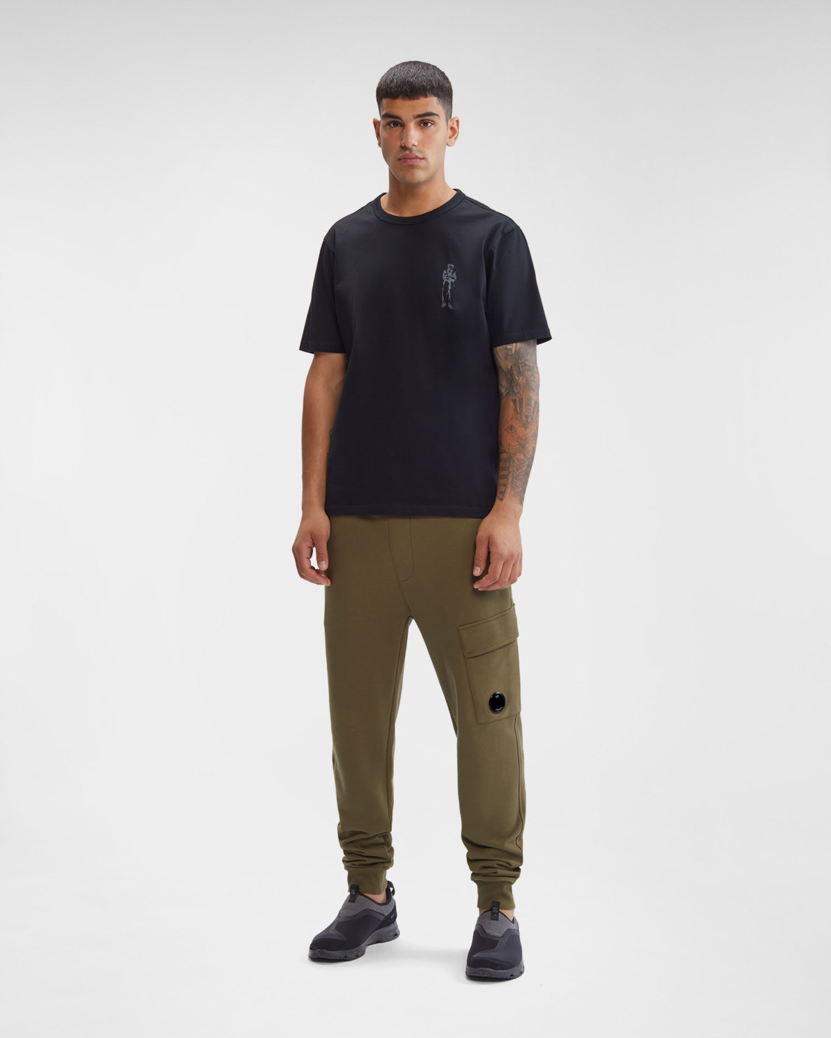 Cp Company T-shirt 15cmts155a Zwart