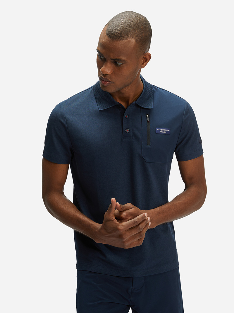 blue prada polo