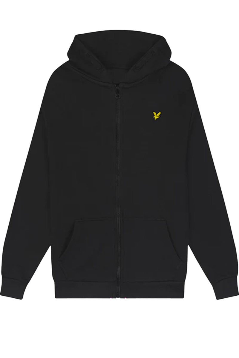 Lyle And Scott Jogging Top Zip Through Hoodie Zwart