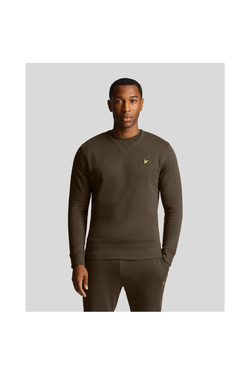 Lyle And Scott Sweater Crew Neck Sweatshirt Army