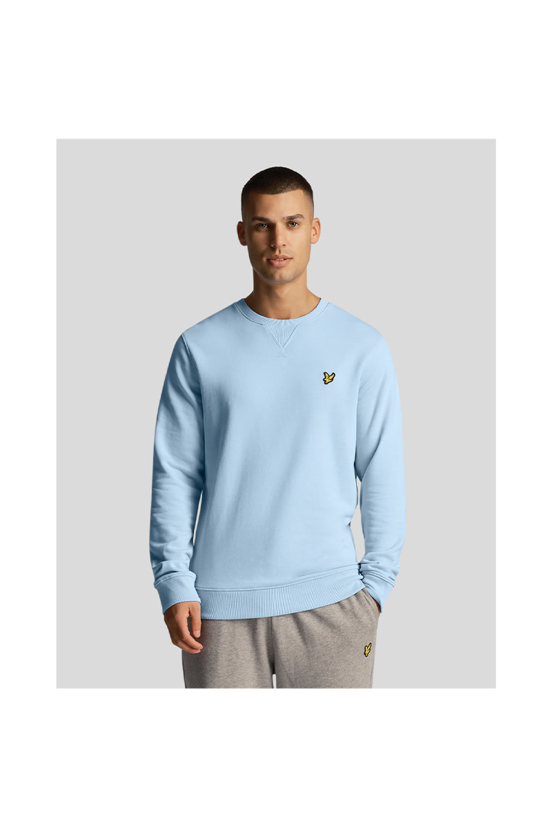 Lyle And Scott Sweater Crew Neck Sweatshirt  L-blauw