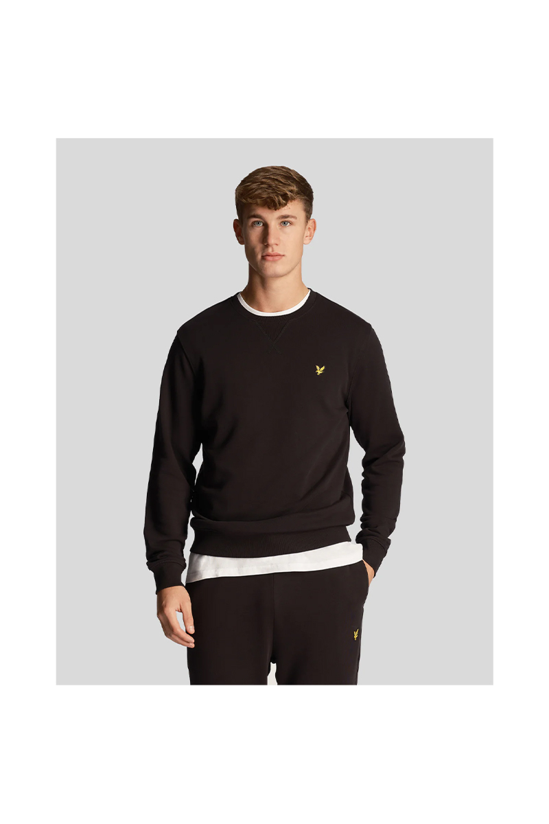 Lyle And Scott Sweater Crew Neck Sweatshirt  Zwart