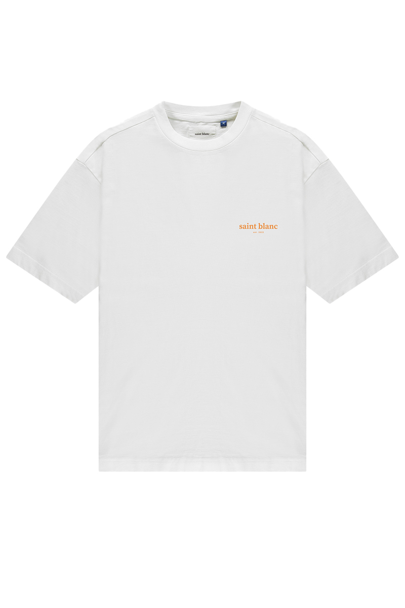 Saint Blanc T-shirt The Initial Tee Ov Wit