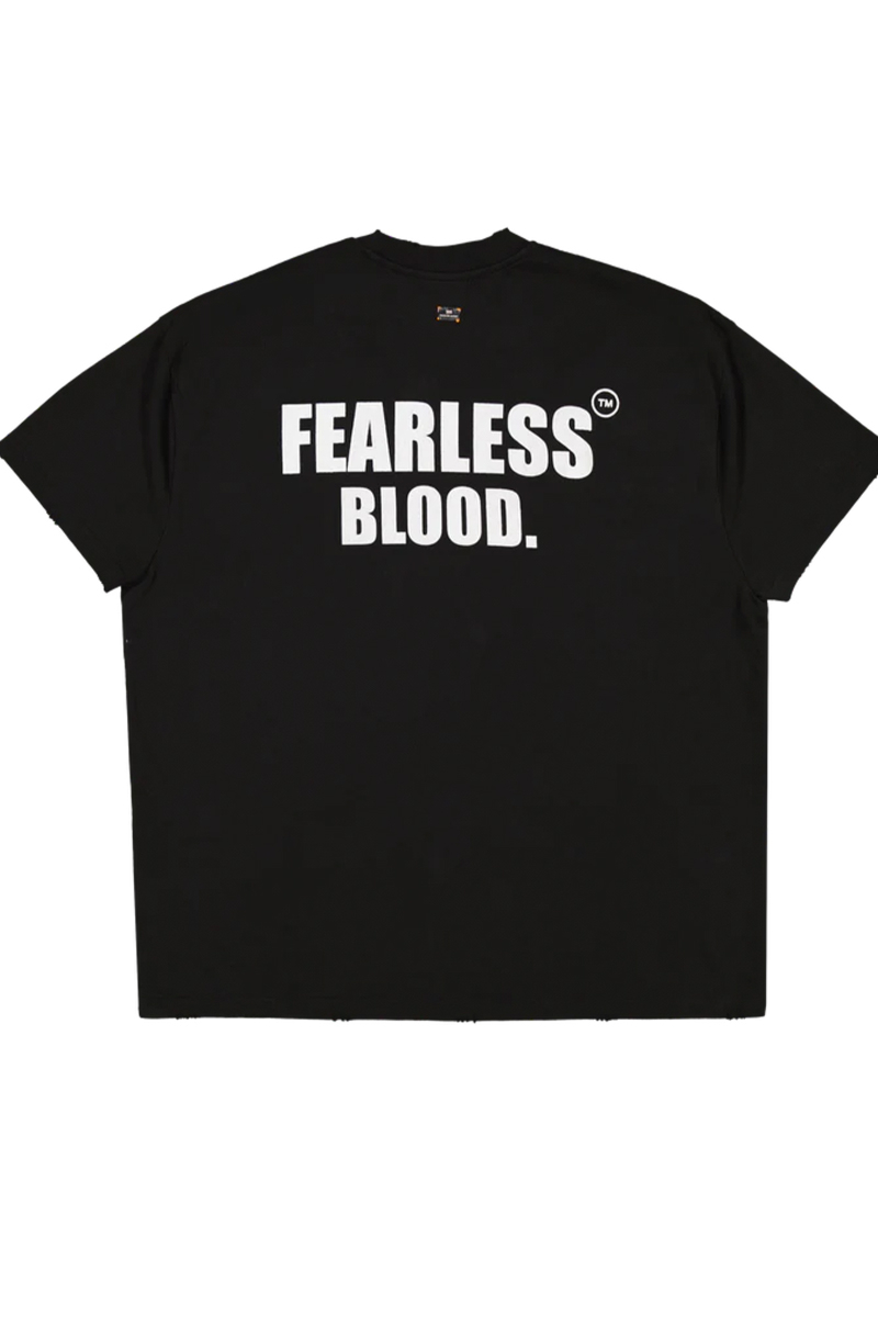 Fearless Blood T-shirt Fb-tee-05 Zwart