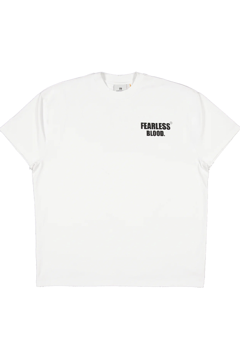 Fearless Blood T-shirt Fb-tee-05 Wit