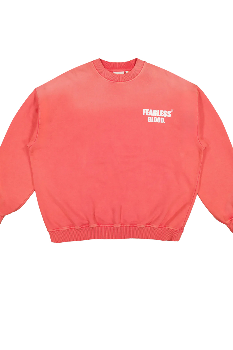 Fearless Blood Sweater Fb-crew-02 Rood