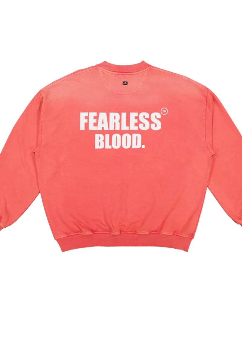 Fearless Blood Sweater Fb-crew-02 Rood