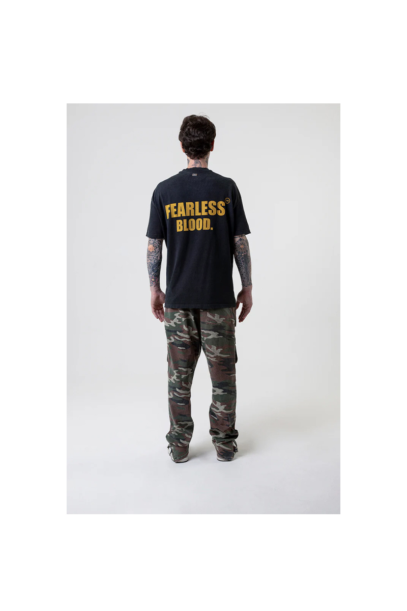 Fearless Blood T-shirt Fb-tee-02  Zwart