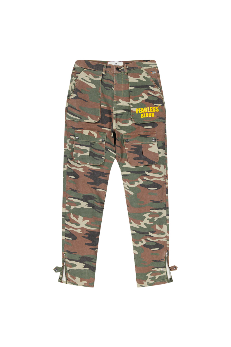 Fearless Blood Jeans Fb-cargo-army Camo Green