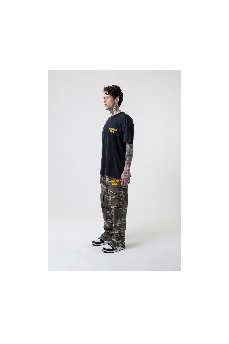 Fearless Blood Jeans Fb-cargo-army Camo Green