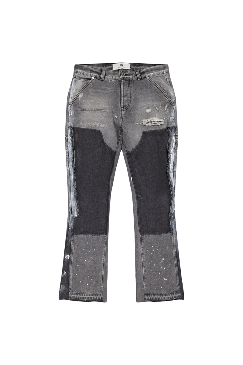 Fearless Blood Jeans Fb-flare-worker Grijs