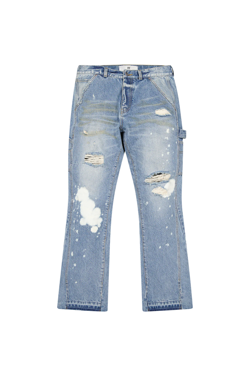 Fearless Blood Jeans Fb-flare-worker  L-blauw