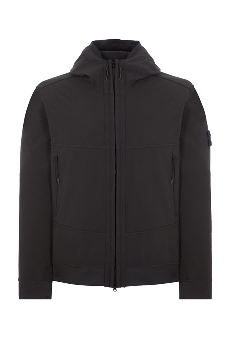 Stone Island Jas 8115q0322 Zwart