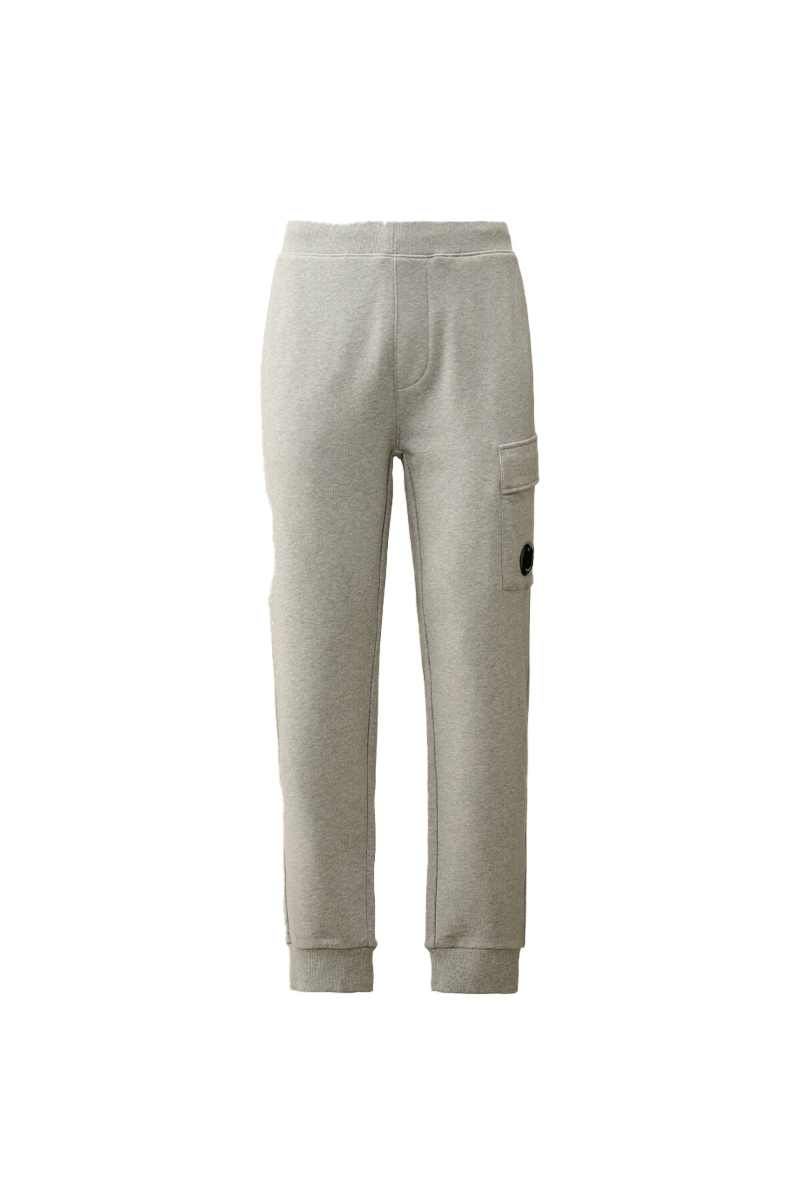 Cp Company Jogging Broek Diagonal Raised Fleece Cargo Sweatpants Grijs