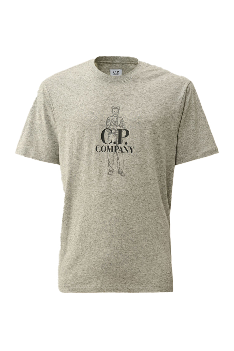 Cp Company T-shirt Britisch Sailor T-shirt Grijs