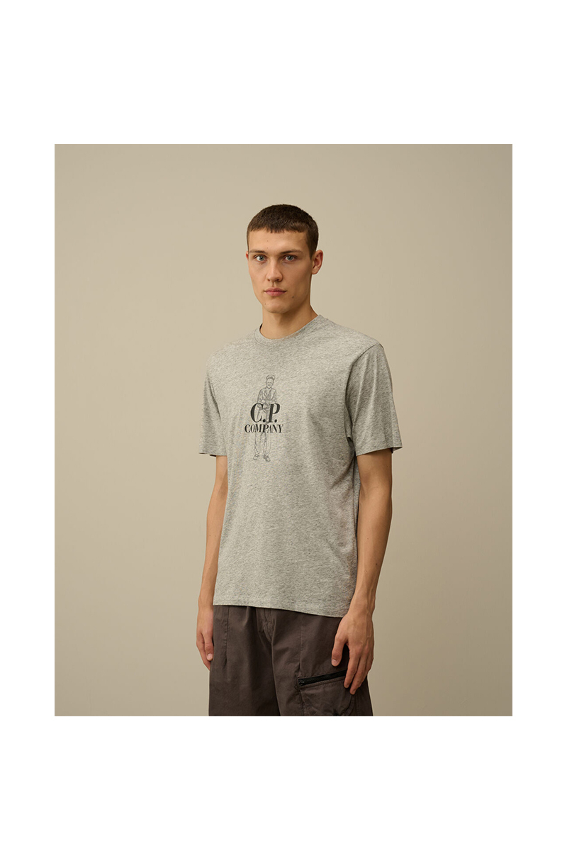 Cp Company T-shirt Britisch Sailor T-shirt Grijs