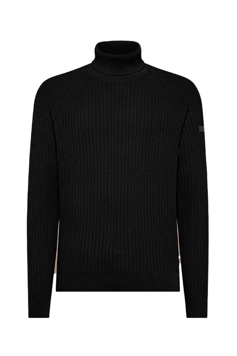 Rrd Trui Velvet Rave Turtle Neck Zwart