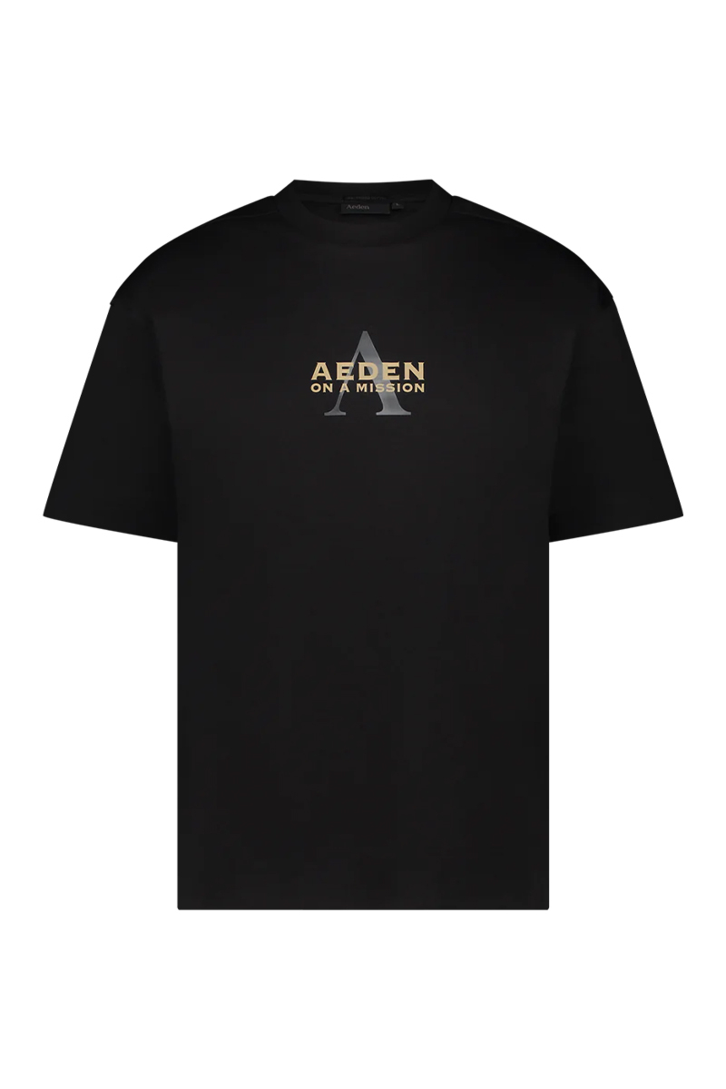 Aeden T-shirt Taiga Zwart