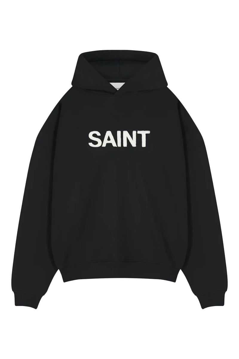 Saint Blanc Sweater Cut Hoodie Zwart