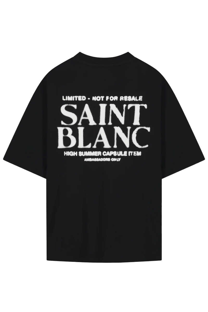 Saint Blanc T-shirt Limited Tee Zwart