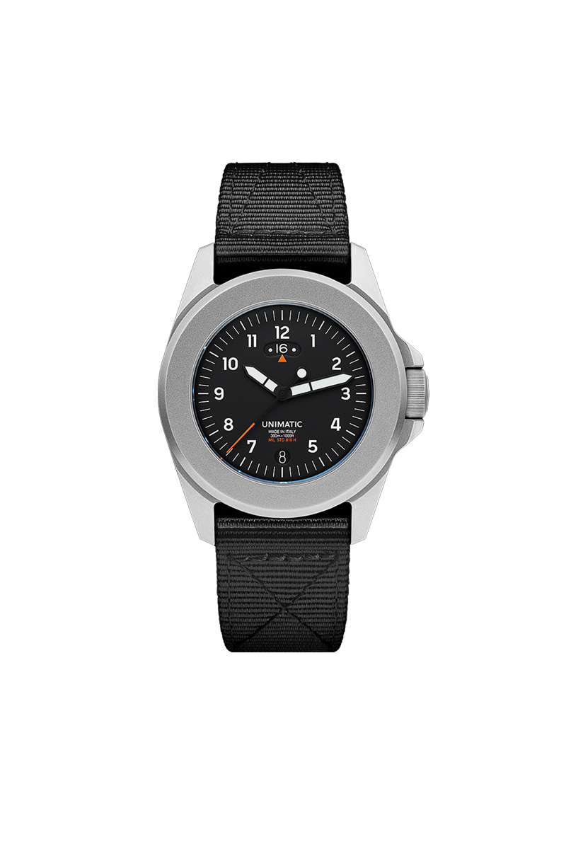 Unimatic Horloge Unimatic Ut4-gmt 40mm Case Sapphire 30atm Zwart