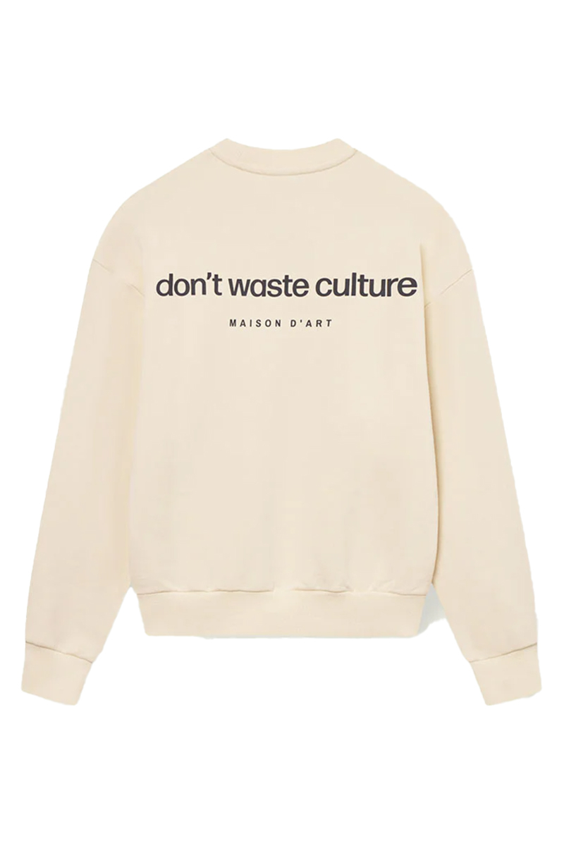 Don't Waste Culture Sweater Edval Crew Neck Sweater Beige