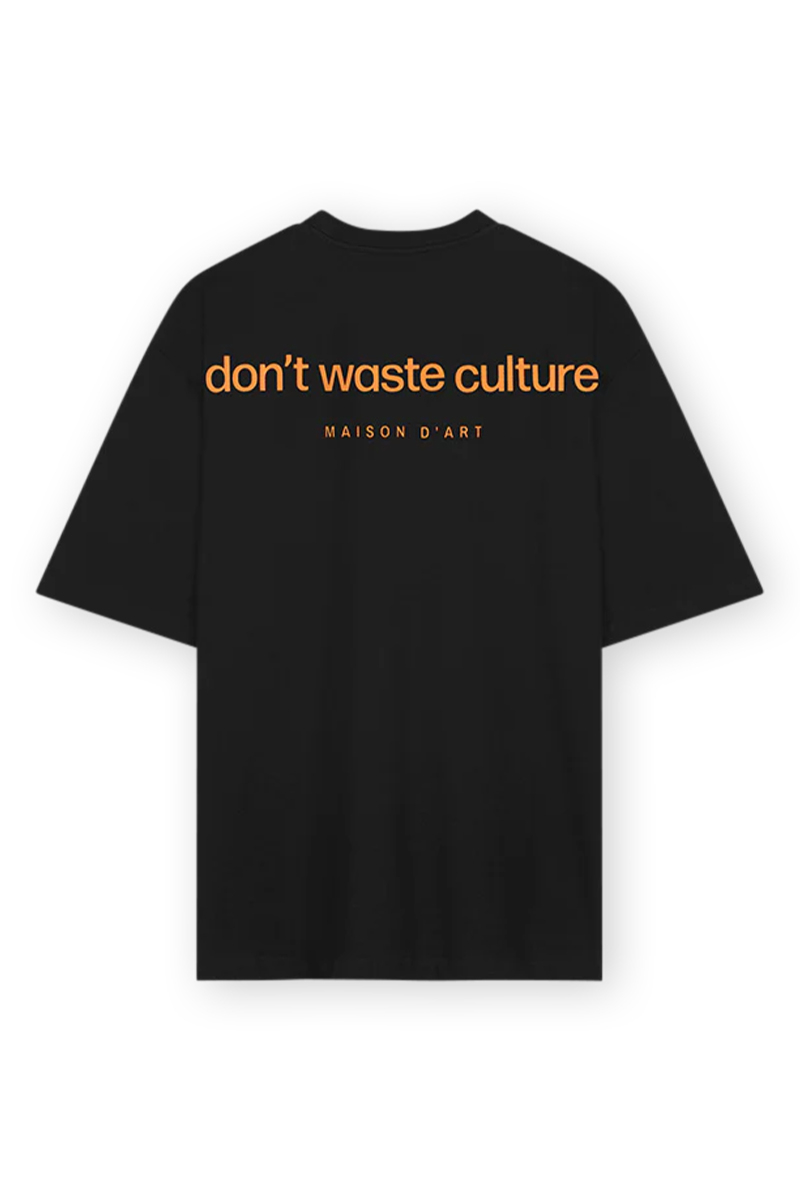 Don't Waste Culture T-shirt Danny T-shirt Zwart