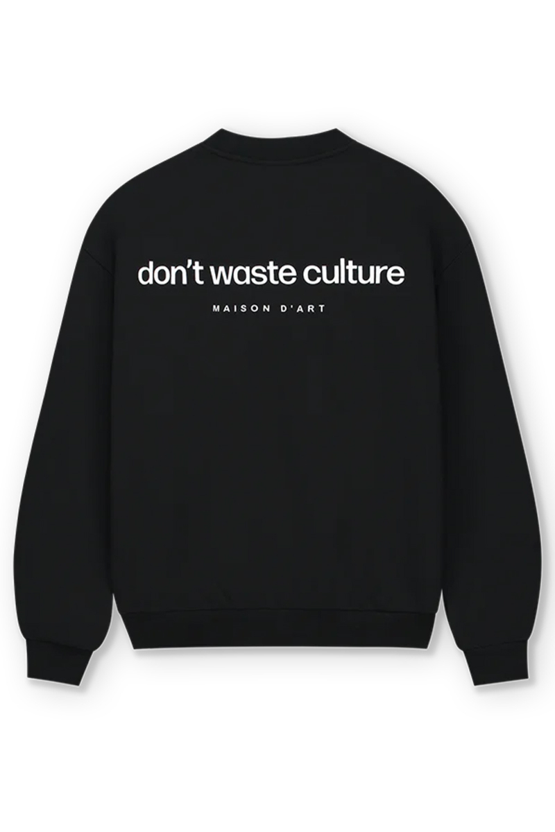 Don't Waste Culture Sweater Kaspar Sweater Zwart